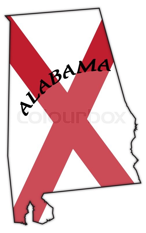 504x800 An Alabama State Flag Design Inside A Stock Vector Colourbox