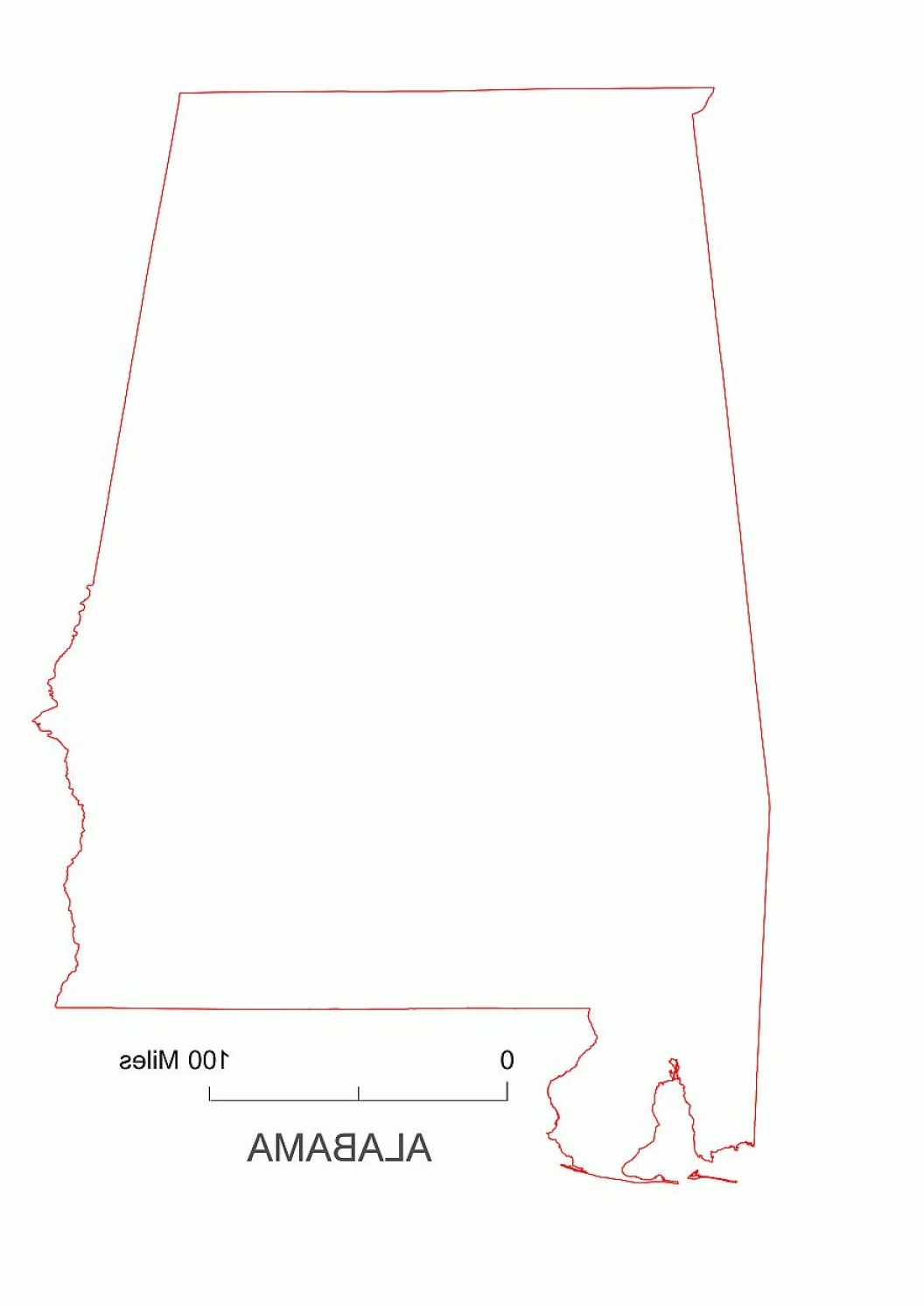 Alabama State Outline Vector At Vectorified Com Collection Of Alabama   Alabama State Outline Vector 29 