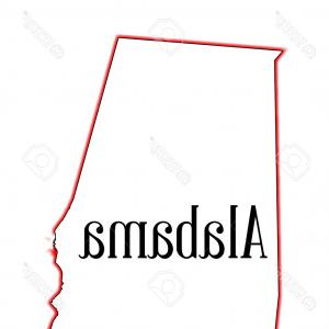 300x300 Vector Map Alabama Outline Isolated Illustration Createmepink
