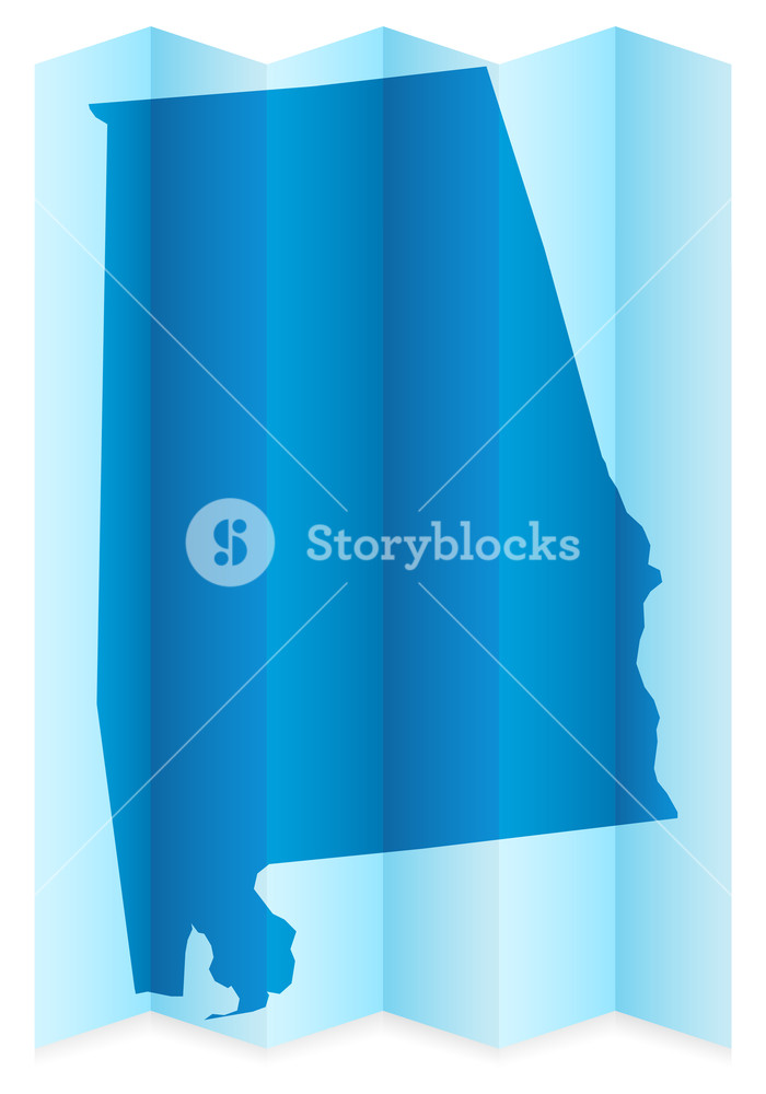 700x1000 Alabama Map On A White Background Vector Illustration Royalty