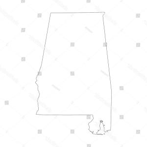 300x300 Map Of The Us State Alabama Vector Createmepink