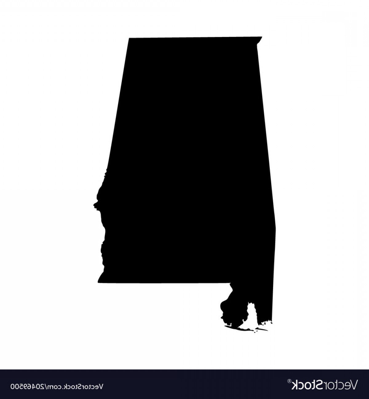 1200x1296 Map Of The Us State Alabama Vector Soidergi