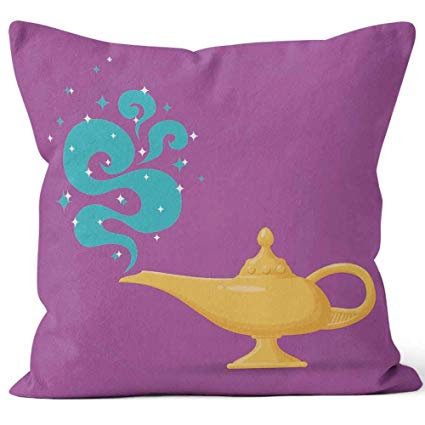 Nine City Magic Aladdin Lamp Vector Throw Pillow 425x425 Nine City Magic Aladdin Lamp Vector Throw Pillow