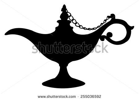 Lamp Aladdin, Silhouette Vector Art 450x323 Lamp Aladdin, Silhouette Vector Art