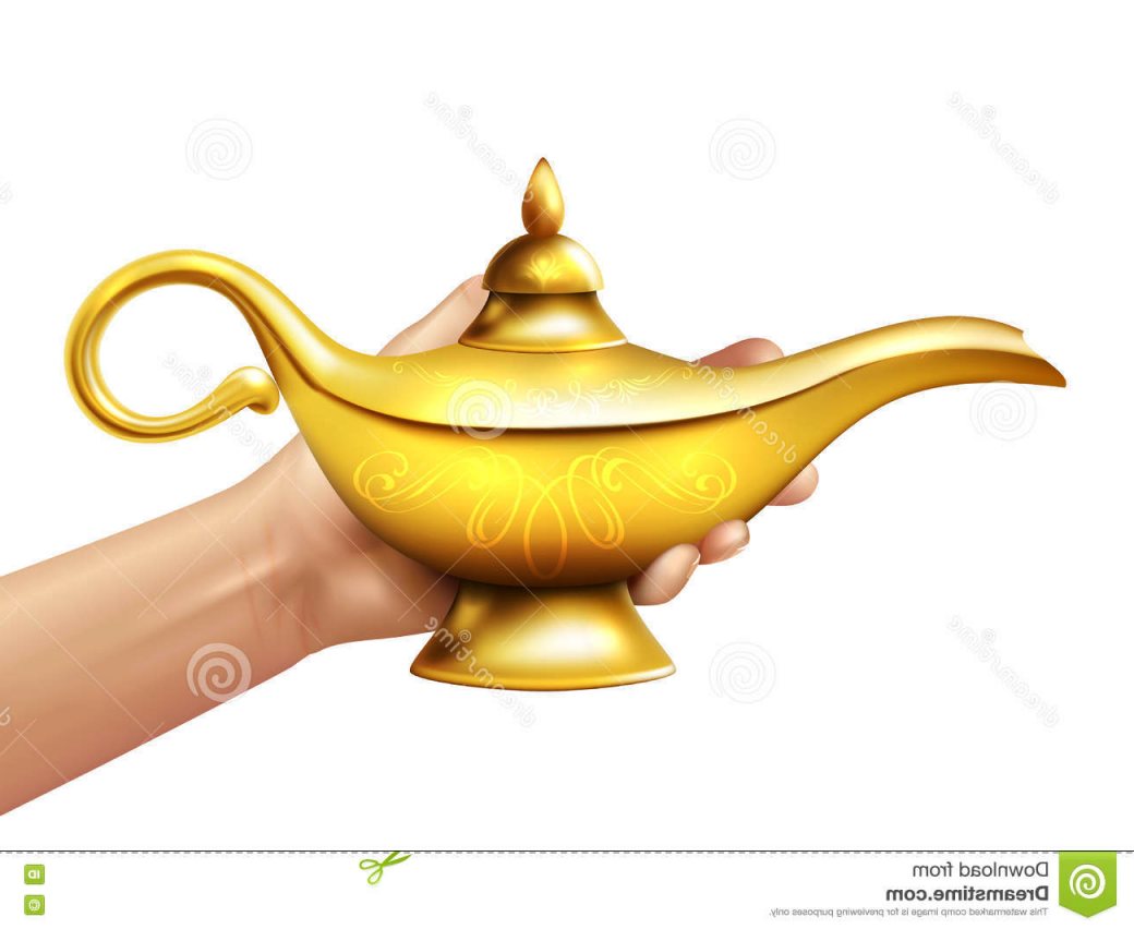 Aladdin Lamp Vector At Vectorified.com | Collection Of Aladdin Lamp ...