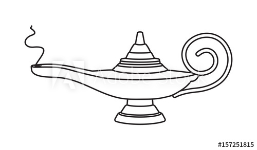 Aladdin Lamp Vector Icon 500x293 Aladdin Lamp Vector Icon