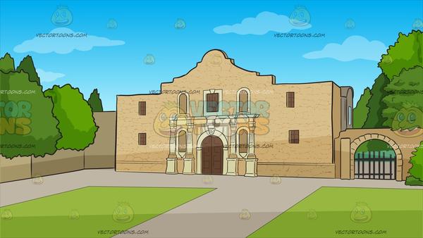 600x338 The Alamo Background Clipart Cartoons