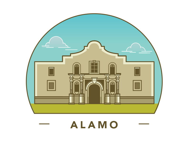 Outline Of The Alamo Free