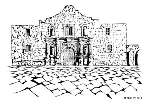 500x353 The Alamo Stock Image And Royalty Free Vector On Fotolia