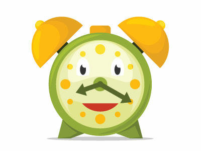 400x300 Alarm Clock Vector Image