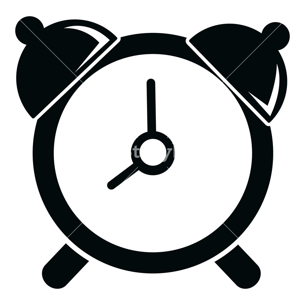 1000x1000 Alarm Clock Icon Simple Illustration Of Alarm Clock Vector Icon