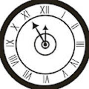 180x180 Clocks Face Dial Watch Alarm Vector Illustration Clock Face Icon