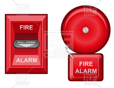 400x311 Fire Alarm Vector Image Of Objects Konturvid