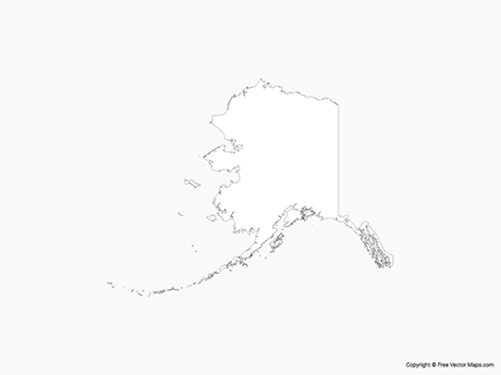 Vector Maps Of Alaska Free Vector Maps 460x345 Vector Maps Of Alaska Free Vector Maps