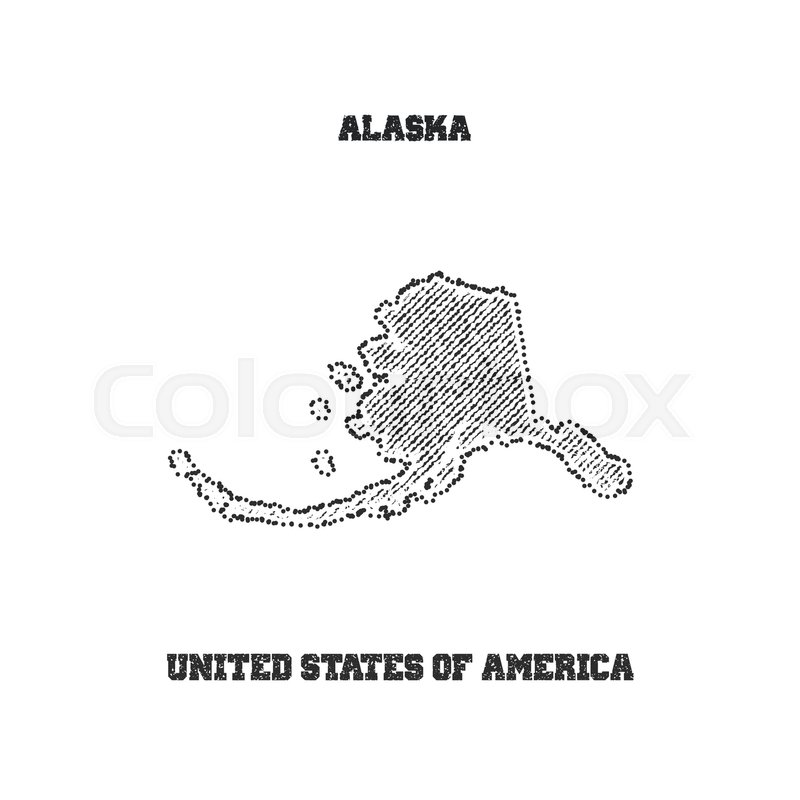 Label With Map Of Alaska Vector Stock Vector Colourbox 800x800 Label With Map Of Alaska Vector Stock Vector Colourbox
