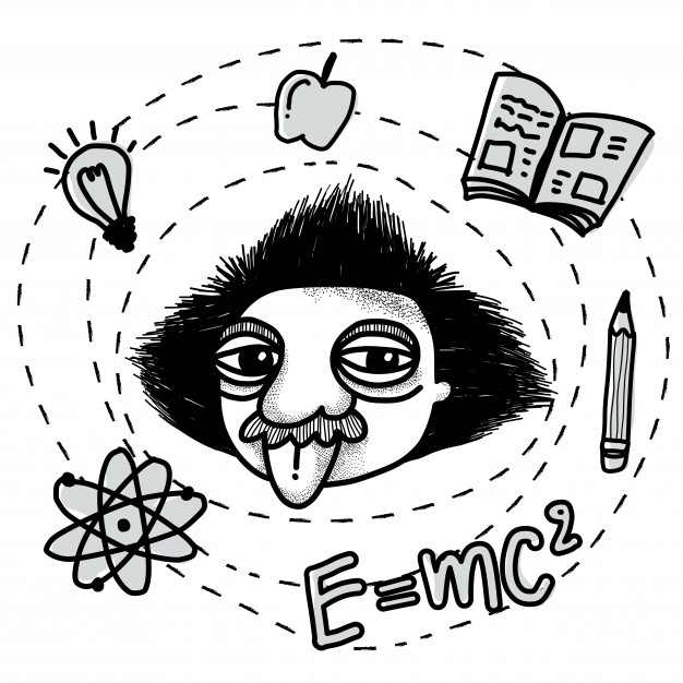 Albert Einstein Doodle Vector Premium Download 626x626 Albert Einstein Doodle Vector Premium Download