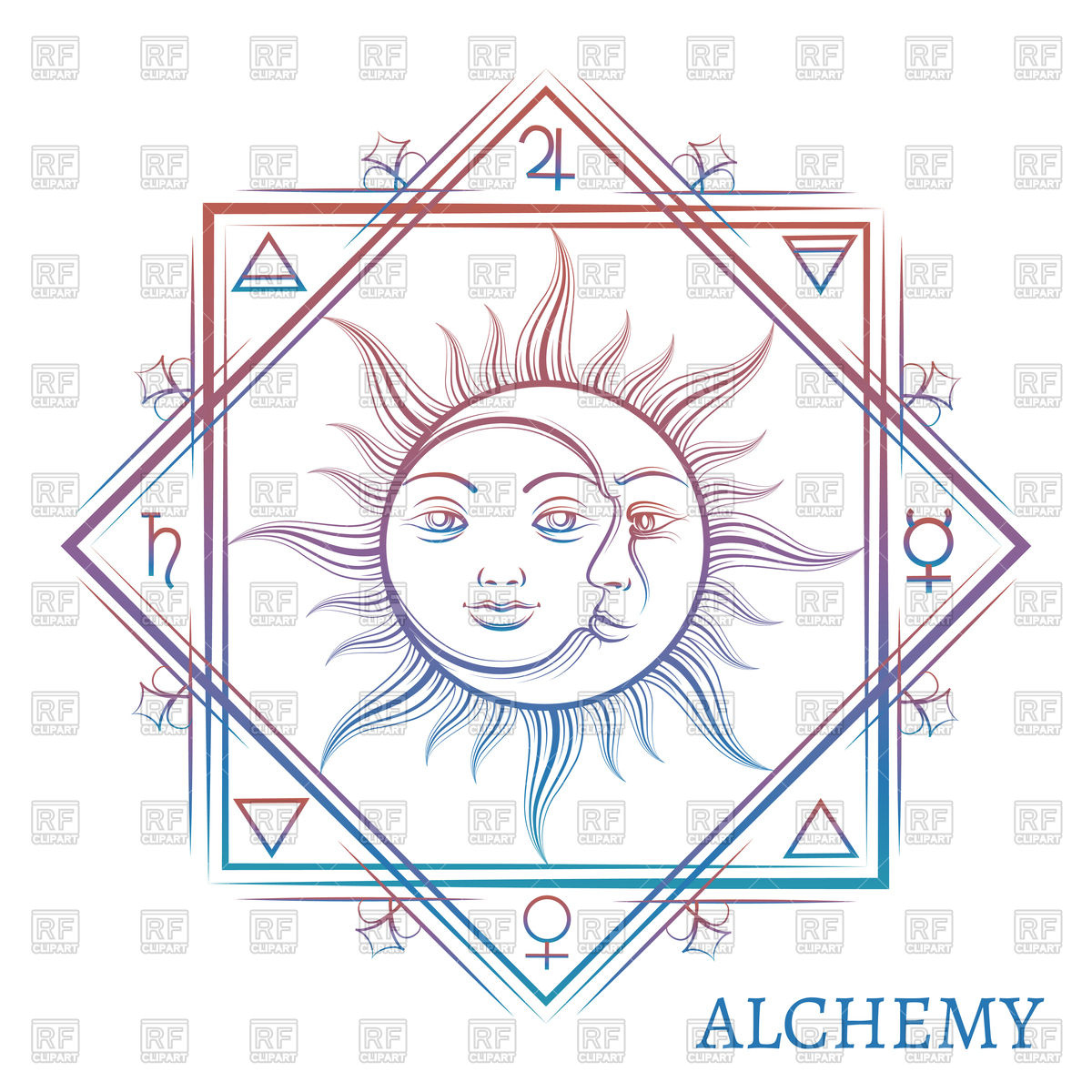 1200x1200 Hand Drawn Alchemy Symbol Vector Image Of Signs, Symbols, Maps