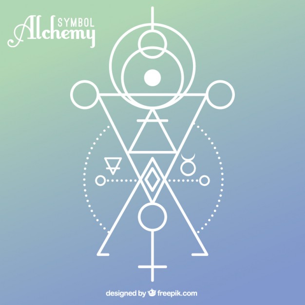 626x626 Alchemy Symbol With Geometric Shapes Vector Free Download