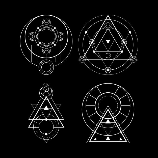 626x626 Magic Moon Symbol Premium Vector Flower Clip Art In Moon