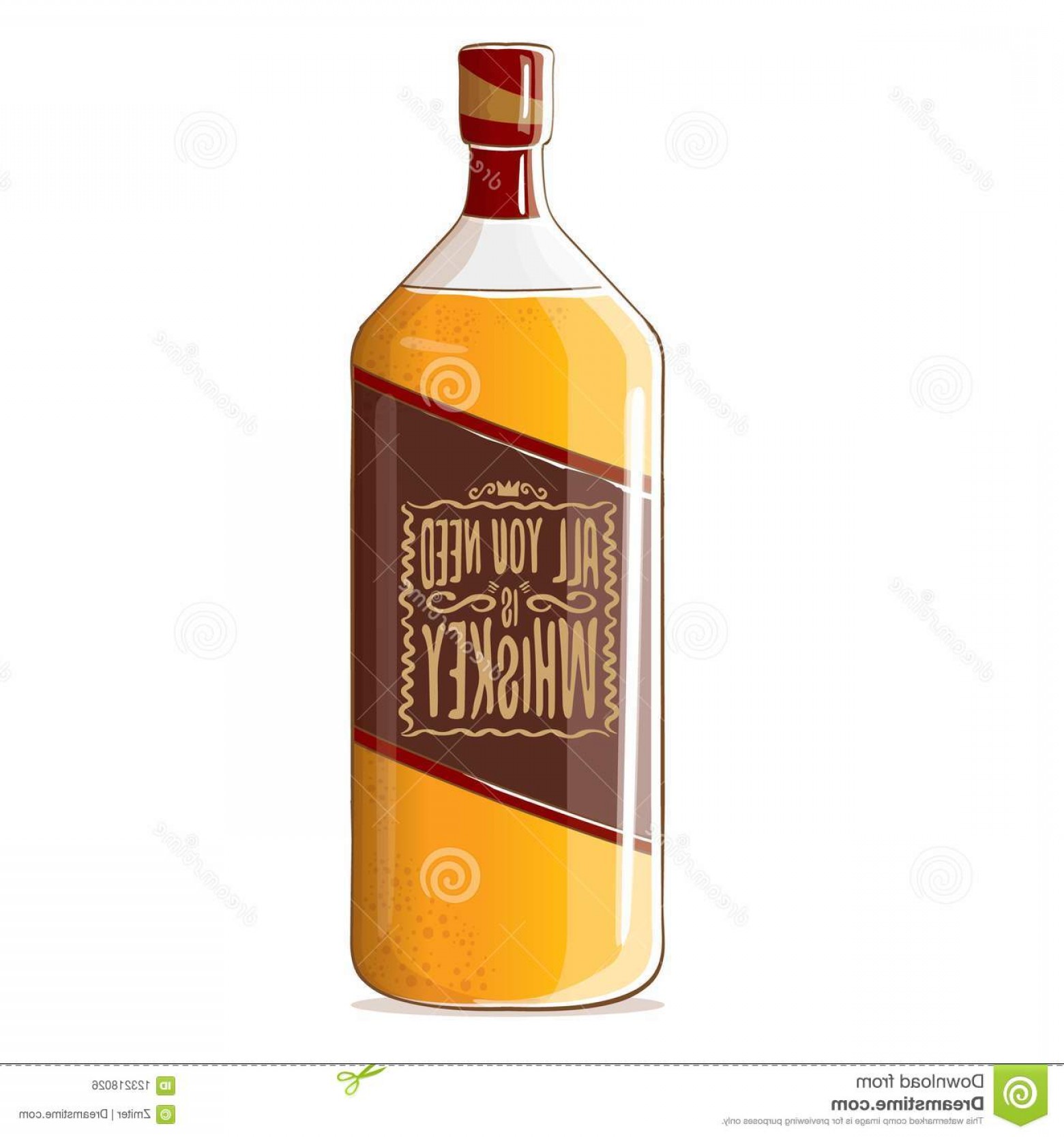 1560x1668 All You Need Whiskey Vector Concept Illustration Poster Vector