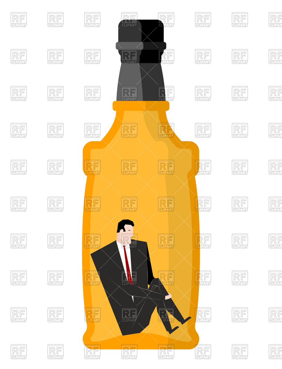 918x1200 Man Drinker Inside Bottles Businessman Sitting In An Empty Bottle