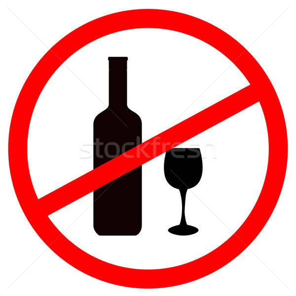 600x600 Sign Stop Alcohol Vector Illustration Oleg Tirunov