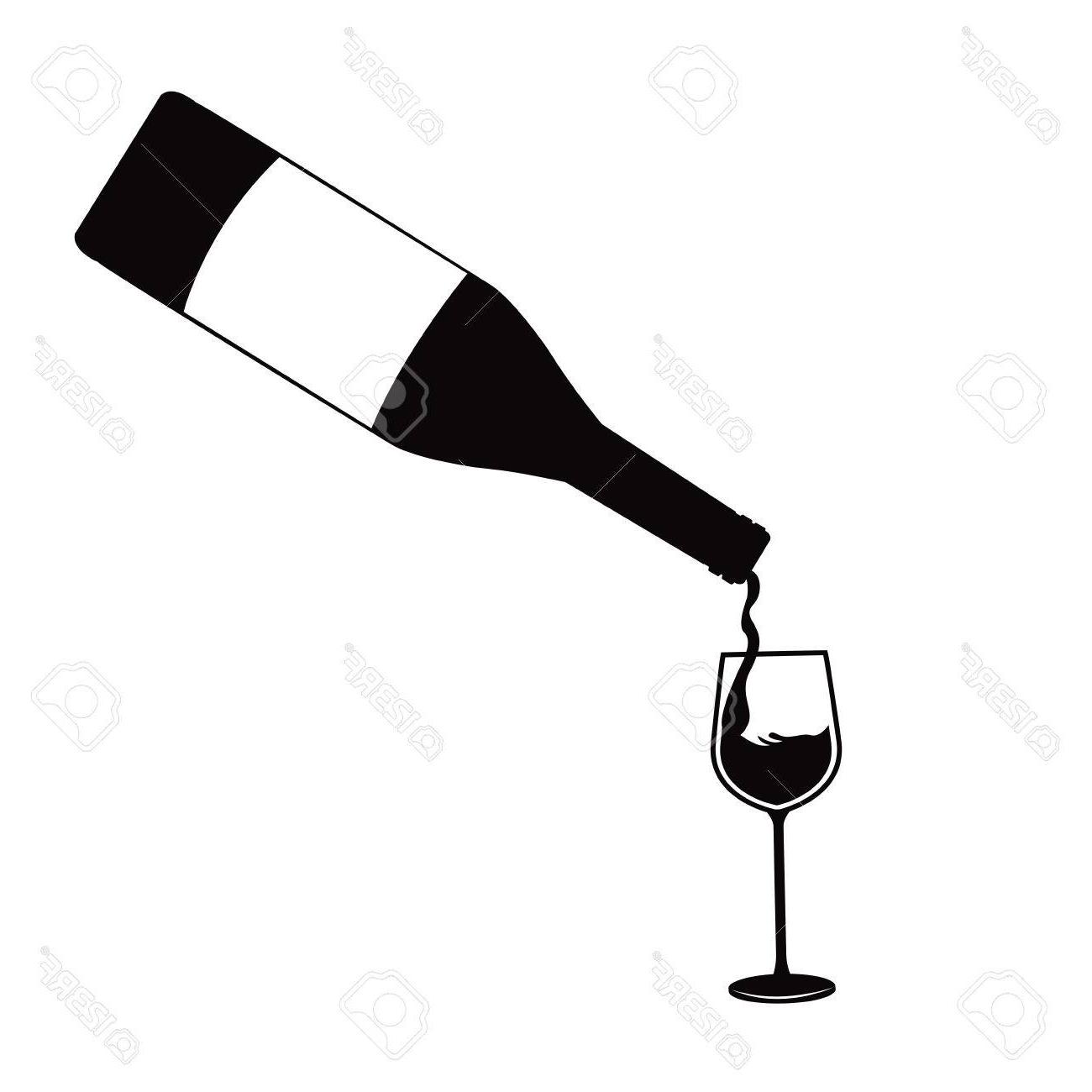 1300x1300 Unique Vector Pouring Wine Glass Vector Drawing Vector Images Design