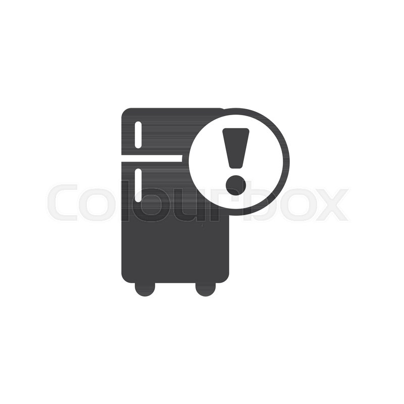 800x800 Freezer Alert Icon Vector, Filled Flat Stock Vector Colourbox