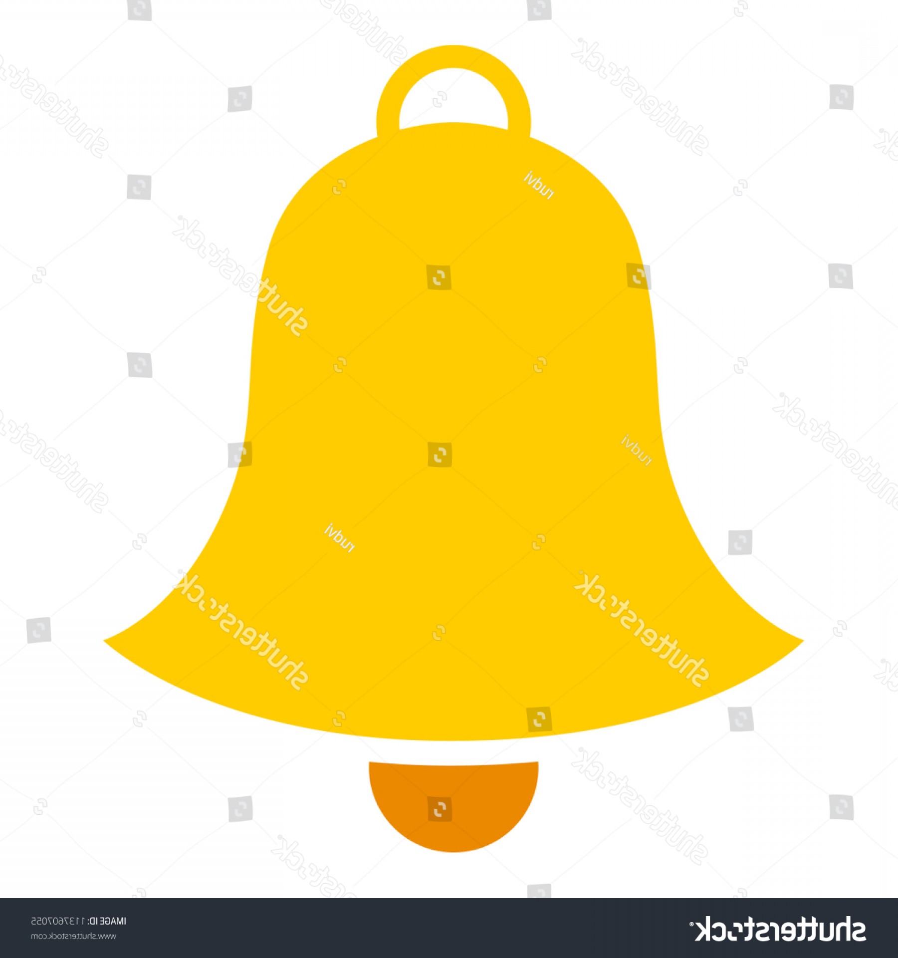 1800x1920 Gold Bell Vector Alert Icon Symbol Hoodamathrun
