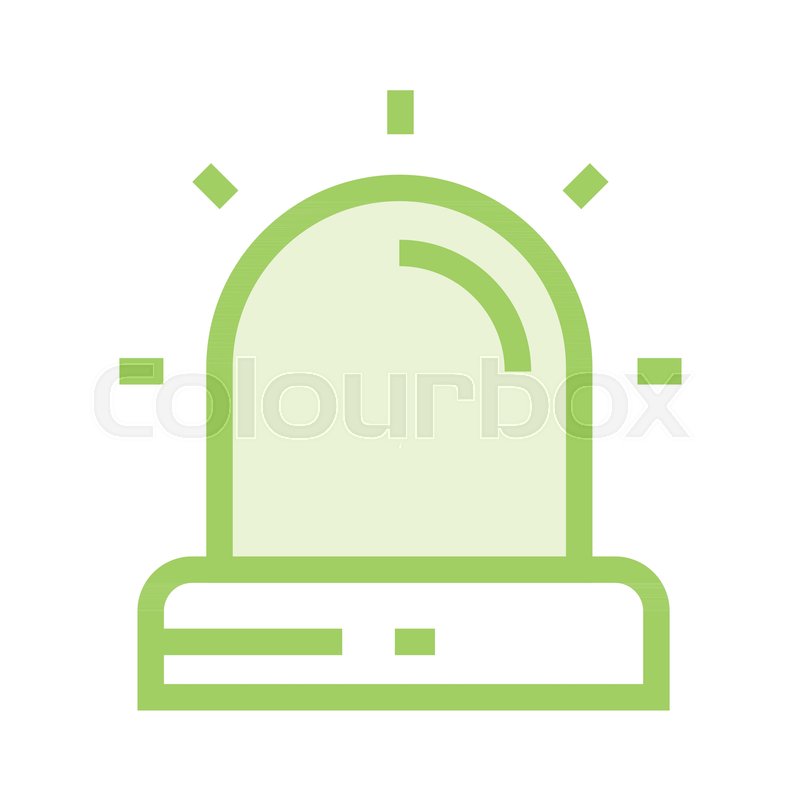 800x800 Alert Vector Color Line Icon Stock Vector Colourbox