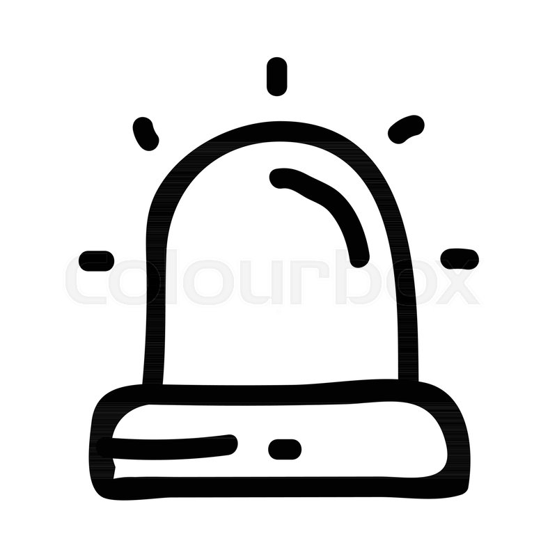 800x800 Alert Vector Hand Drawn Icon Stock Vector Colourbox