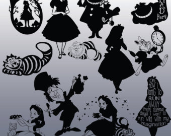 340x270 Alice Wonderland Digital Clipart Alice In Wonderland