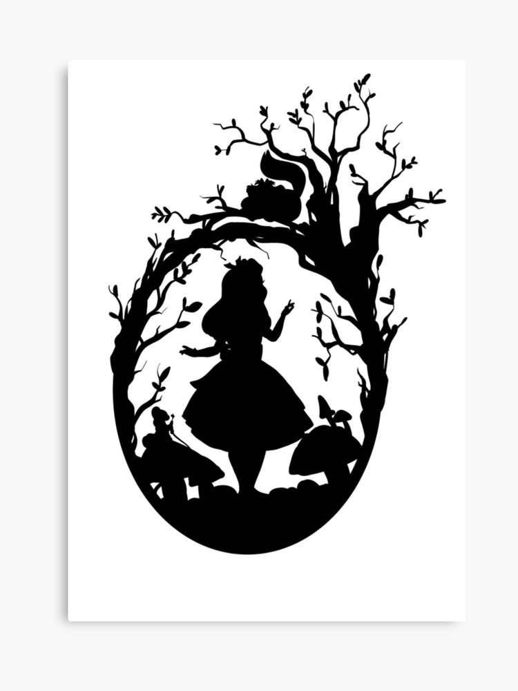 Alice In Wonderland Silhouette Vector at Vectorified.com | Collection ...