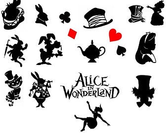 340x270 Wonderland Silhouette Etsy
