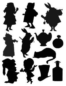 232x300 Collection Of 'alice In Wonderland Silhouette Vector' Download