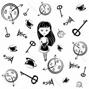 300x300 Photostock Vector Alice In Wonderland Vector Illustration