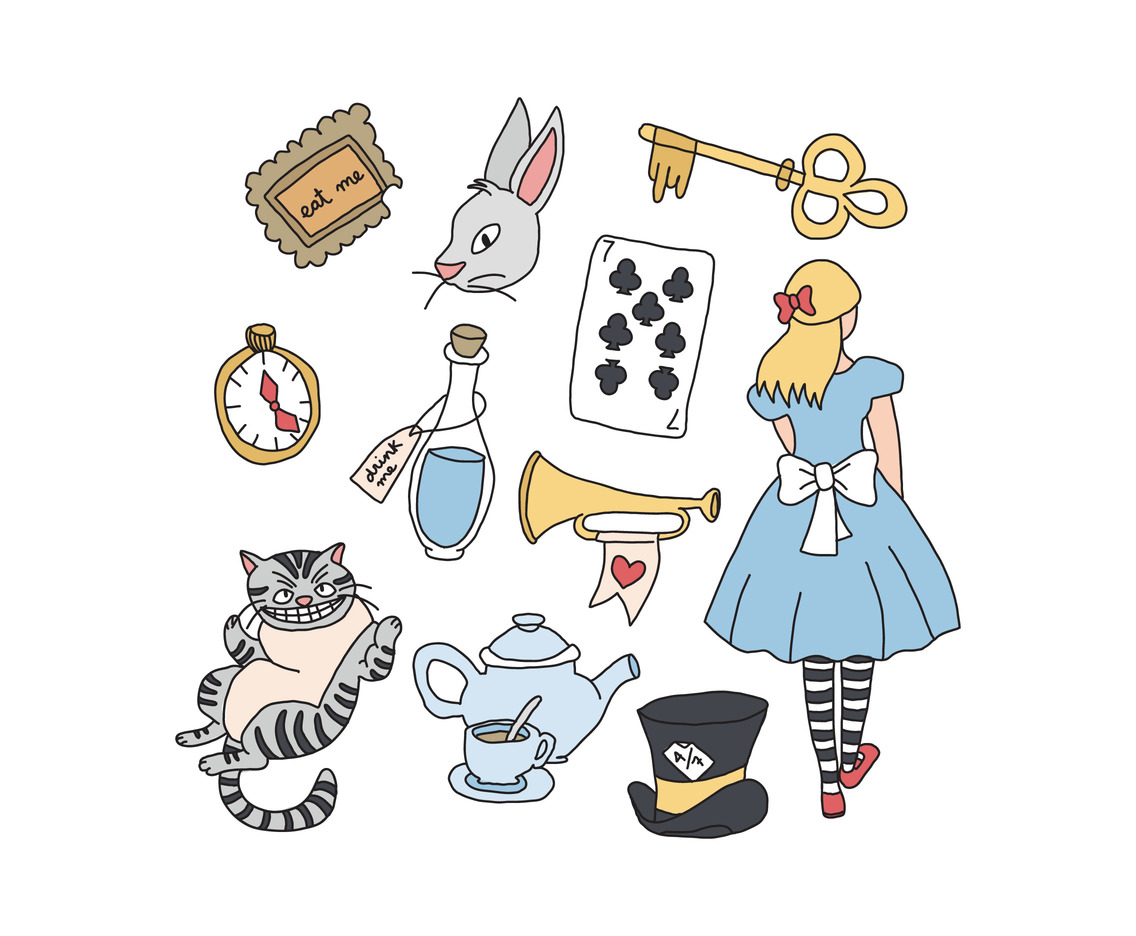 Alice In Wonderland Vector At Vectorified Com Collection Of Alice In Alice In Wonderland Vector 5
