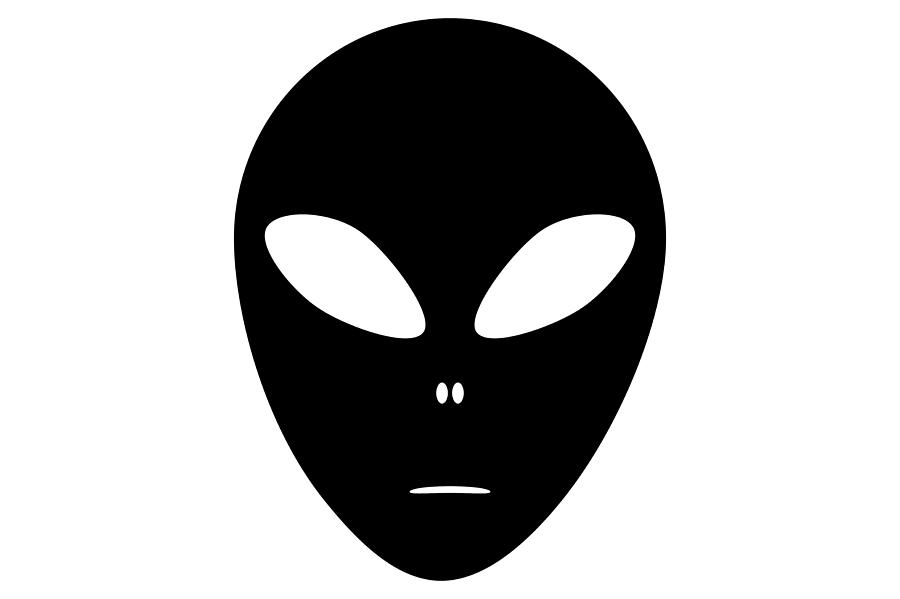 900x599 Alien Face Emoji Vector