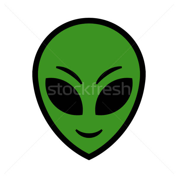 600x600 Alien Head Vector Icon Vector Illustration Brian Goff