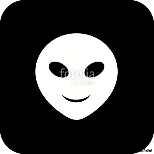 500x500 Vector Alien Emoji Icon Stock Image And Royalty Free Vector