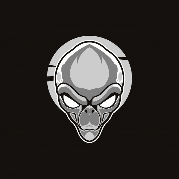 626x626 Alien Head Vector Premium Download