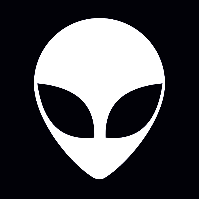 690x690 Alien Head Design Dxf, Png, Cdr, Vectordesign