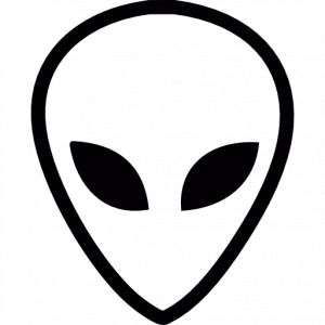 300x300 Alien Head Transparent Vector, Clipart