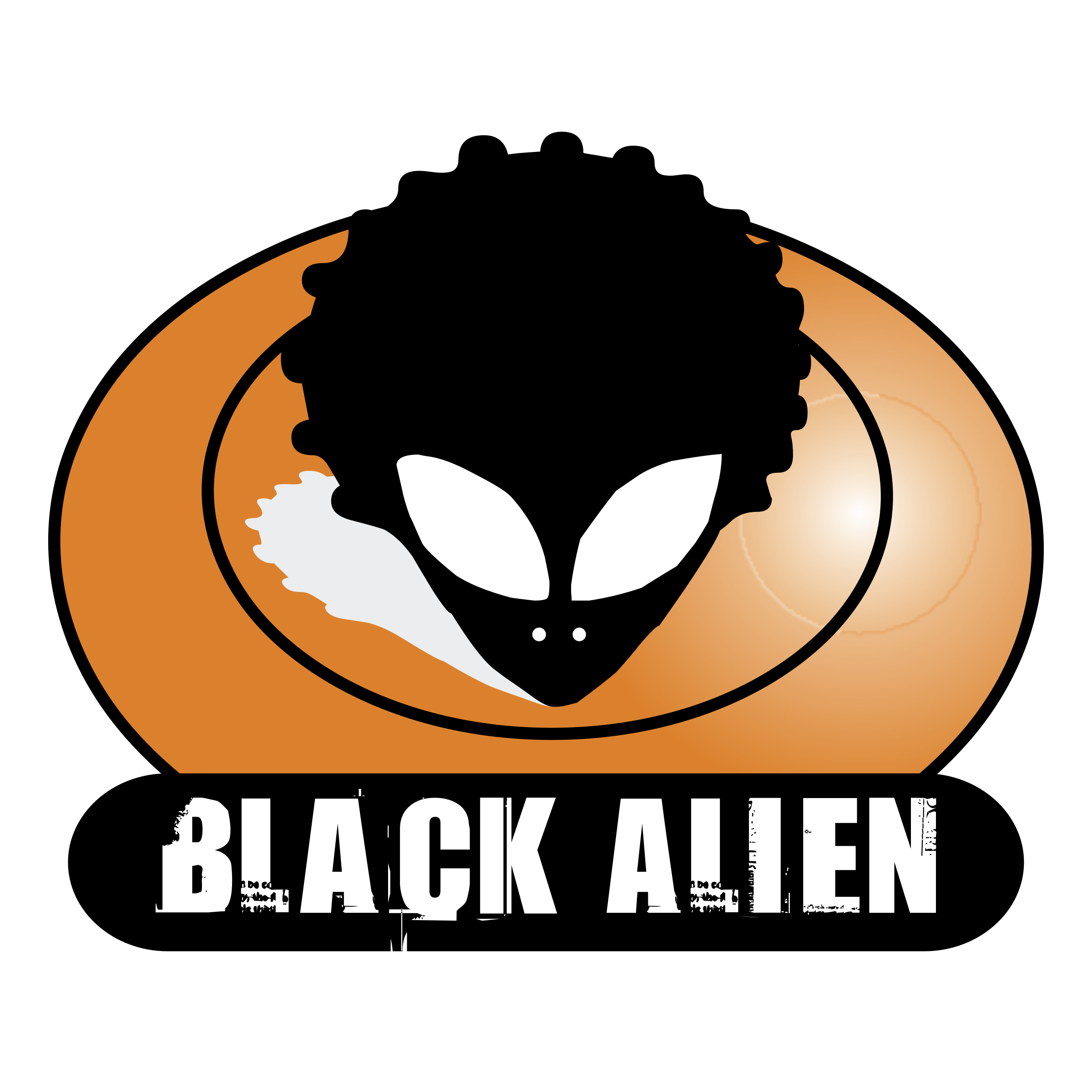 2400x2400 Black Alien Logo Png Transparent Vector