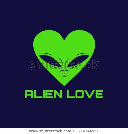 450x470 Alien Love Logo Vector Illustration Amazing Design For Your