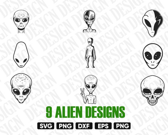 Alien Silhouette Vector at Vectorified.com | Collection of Alien ...