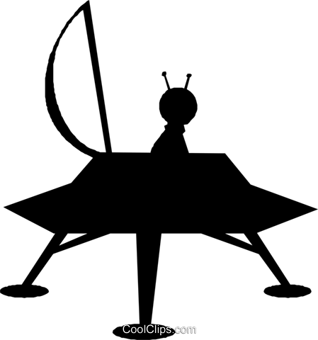 449x480 Alien Space Craft Royalty Free Vector Clip Art Illustration