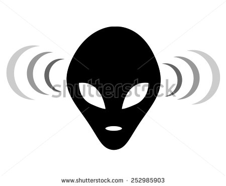 450x370 Alien Face Silhouette