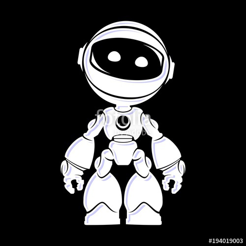 500x500 Bot Alien Vector Stock Image And Royalty Free Vector