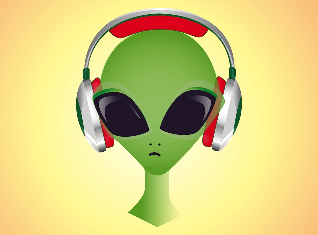 1024x757 Dj Alien Vector Art Graphics